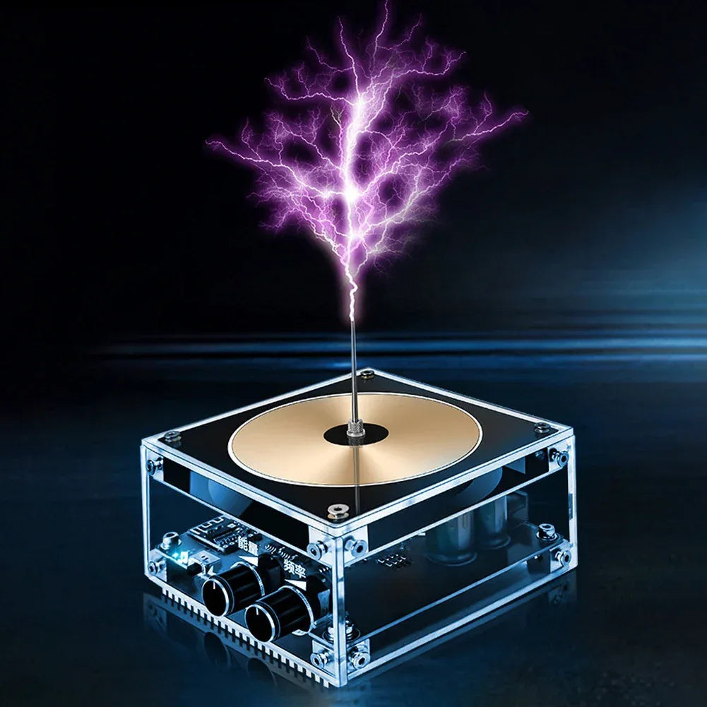 Tesla Coil Speaker Plam Music Loudspeaker Wireless Lighting High Frequency Pulse Test Apparatus for Experiment Science Education