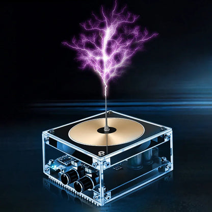 Tesla Coil Speaker Plam Music Loudspeaker Wireless Lighting High Frequency Pulse Test Apparatus for Experiment Science Education