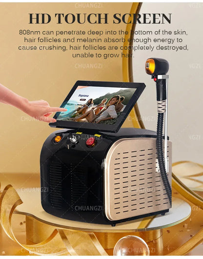 4000W Ice Point Painless 808nm laser Permanent Hair Removal Device 4 Wavelength Semiconductor Laser Full Body Custo