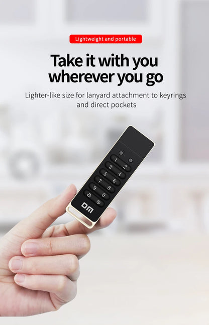DM FD063 256-bit Encrypted USB Drive Password Secure Flash Drive USB3.0 U Disk Support Reset/Wipe/Auto Lock Function
