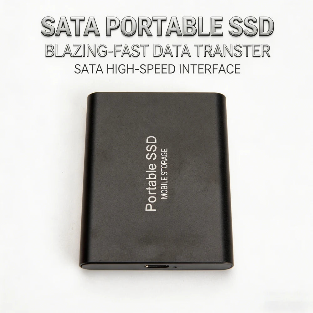 Highly cost-effective external hard drive, durable, efficient, and portable, with 256TB high-speed USB 3.1 Type C
