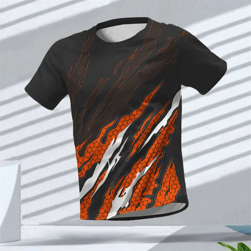 Badminton Wear Pattern T-Shirt For Men Fitness 3D Printed Tees Summer Breathable Sports Loose Exercise T Shirts Round Neck Tops