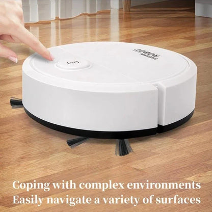 2026 3-in-1 Strong Suction Smart Sweeping Robot Rechargeable Washable Mop For Pet Hair Hard Floor Kitchen Room Sweeping Robot