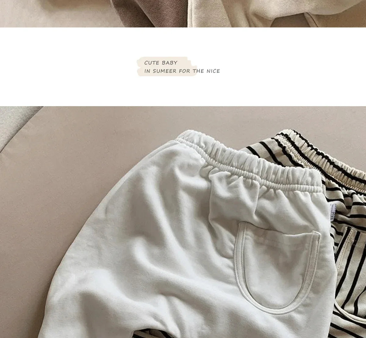2025Spring Autumn New Baby PP Pants 1-5Y Boys Girls Cotton Striped Loose Harem Trousers Toddler Daily Infant Wear Kids Clothing