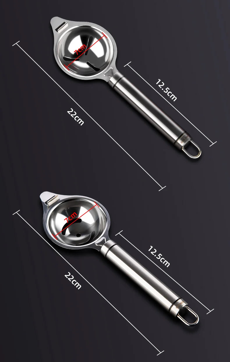 Egg White Separator Stainless Steel Tools Eggs Yolk Filter Gadgets Kitchen Accessories Separating Funnel Spoon Divider Utensils