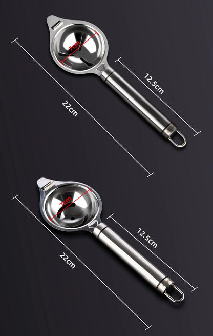 Egg White Separator Stainless Steel Tools Eggs Yolk Filter Gadgets Kitchen Accessories Separating Funnel Spoon Divider Utensils