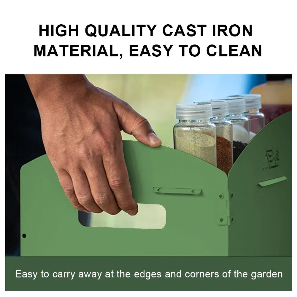 Four-Fold Gas Stove Windproof Screen Foldable Gas Stove Windshield Portable Camping Picnic Cooking Burner Wind Shield for BBQ