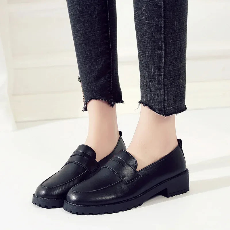 Women's Flat Shoes New Style Spring Summer 2023 Korean Fashion Round Head Casual Versatile Simple Lazy Shoes Rubber Material