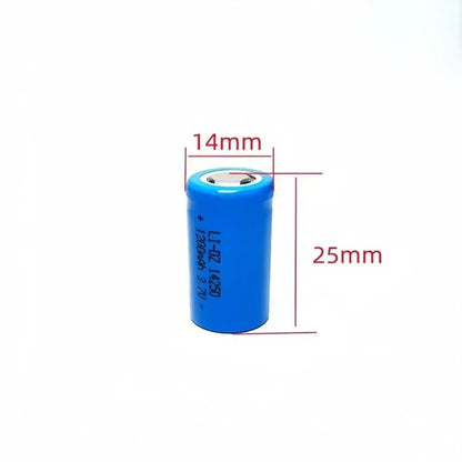 4pcs/lot 14250 rechargeable lithium battery LS14250 ER14250H 1/2-R6 1/2 AA 1200mah rechargeable 3.7V lithium battery