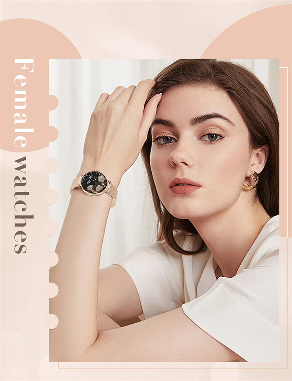 LIGE Fashion Ladies Smart Watch NX7 Pro AMOLED Screen Health Monitoring BT Call Female Women Sport Fitness Tracker Smartwatch