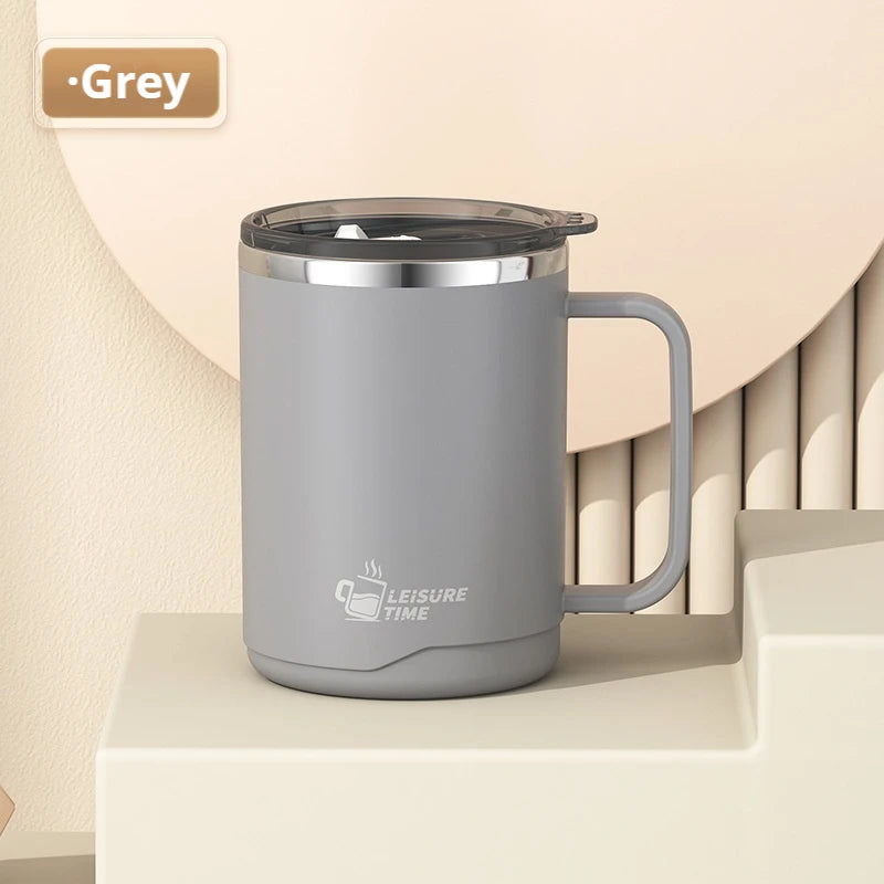 500ML Double-Wall Insulated Thermal Cup 304 Stainless Steel Coffee Cup Portable Water Bottle Keeps Cold and Heat Thermal Mug