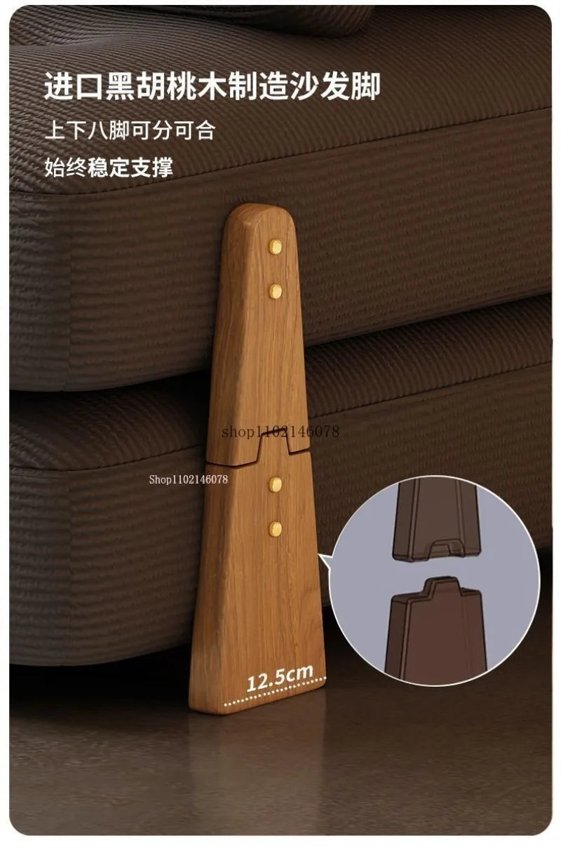 Canapé-lit convertible Nordic Home Lazy Sofa pour petits appartements, canapé en tissu, canapé-lit modulable crème, style tatami.