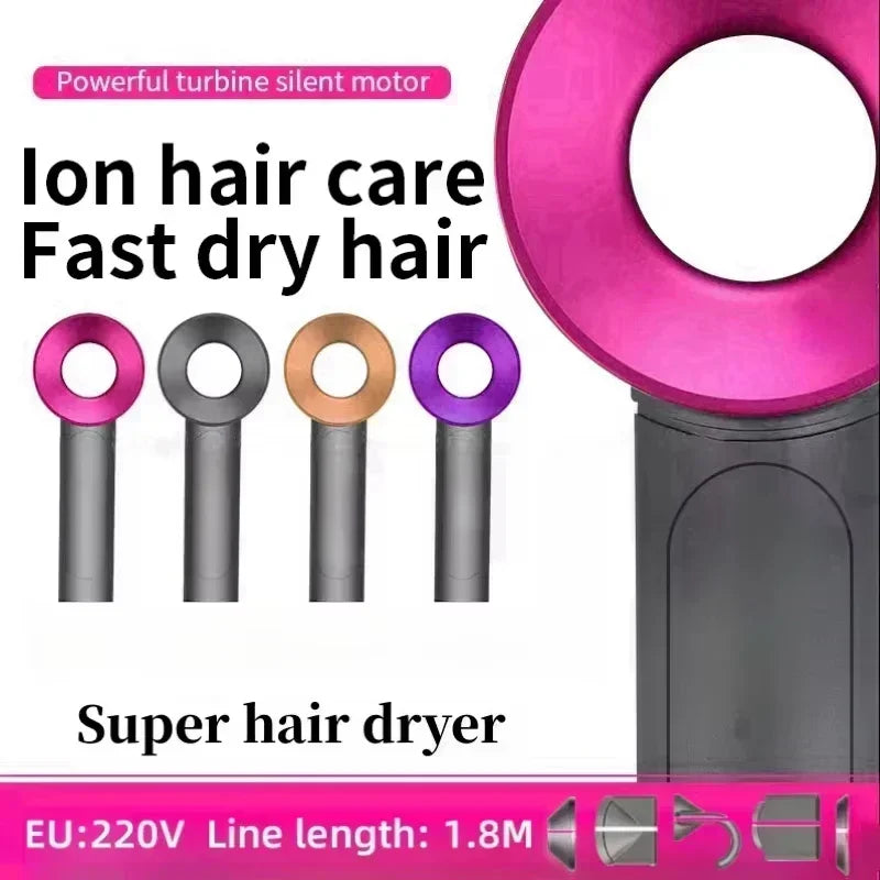 Sèche-cheveux Super Hair Dryer 220V sans balais, soin capillaire personnel, coiffage, outil à ions négatifs, programme de séchage, sèche-cheveux électrique à ions négatifs