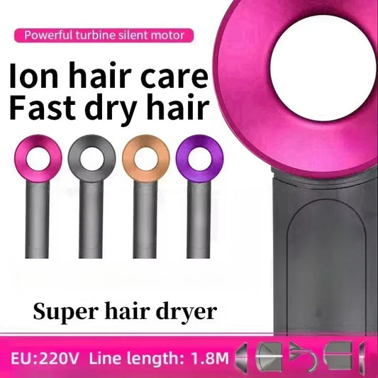 Sèche-cheveux Super Hair Dryer 220V sans balais, soin capillaire personnel, coiffage, outil à ions négatifs, programme de séchage, sèche-cheveux électrique à ions négatifs