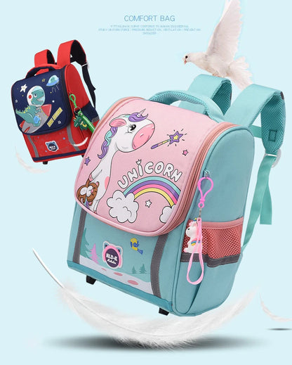 Waterproof Children Primary School Bags Cute Unicorn Rainbow Backpacks Kids Cartoon Animal Dinasour Shcoolbags for Kindergarten