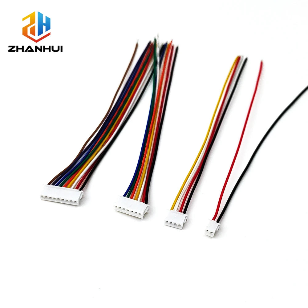 5PCS SH/JST/ZH/PH/XH 1.0MM 1.25MM 1.5MM 2.0MM 2.54MM Female Plug Connector with 10/20/30cm Wire 2/3/4/5/6/7/8/10/12P