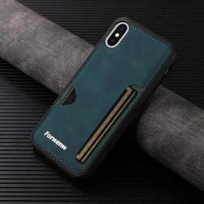 Retro Card Holder Phone Case for iPhone 17 16 15 14 13 12 11 Pro Max 16E Mini XS XR SE 7 8 Plus Busines Wallet PU Leather Cover