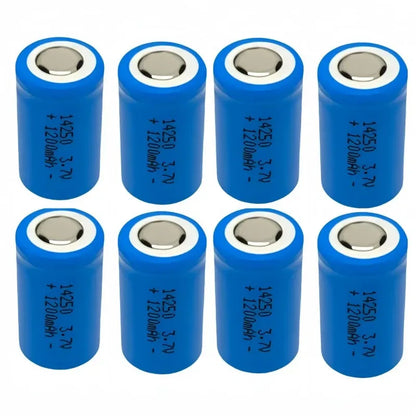 8pcs/lot 14250 rechargeable lithium battery LS14250 ER14250H 1/2-R6 1/2 AA 1200mah rechargeable 3.7V lithium battery