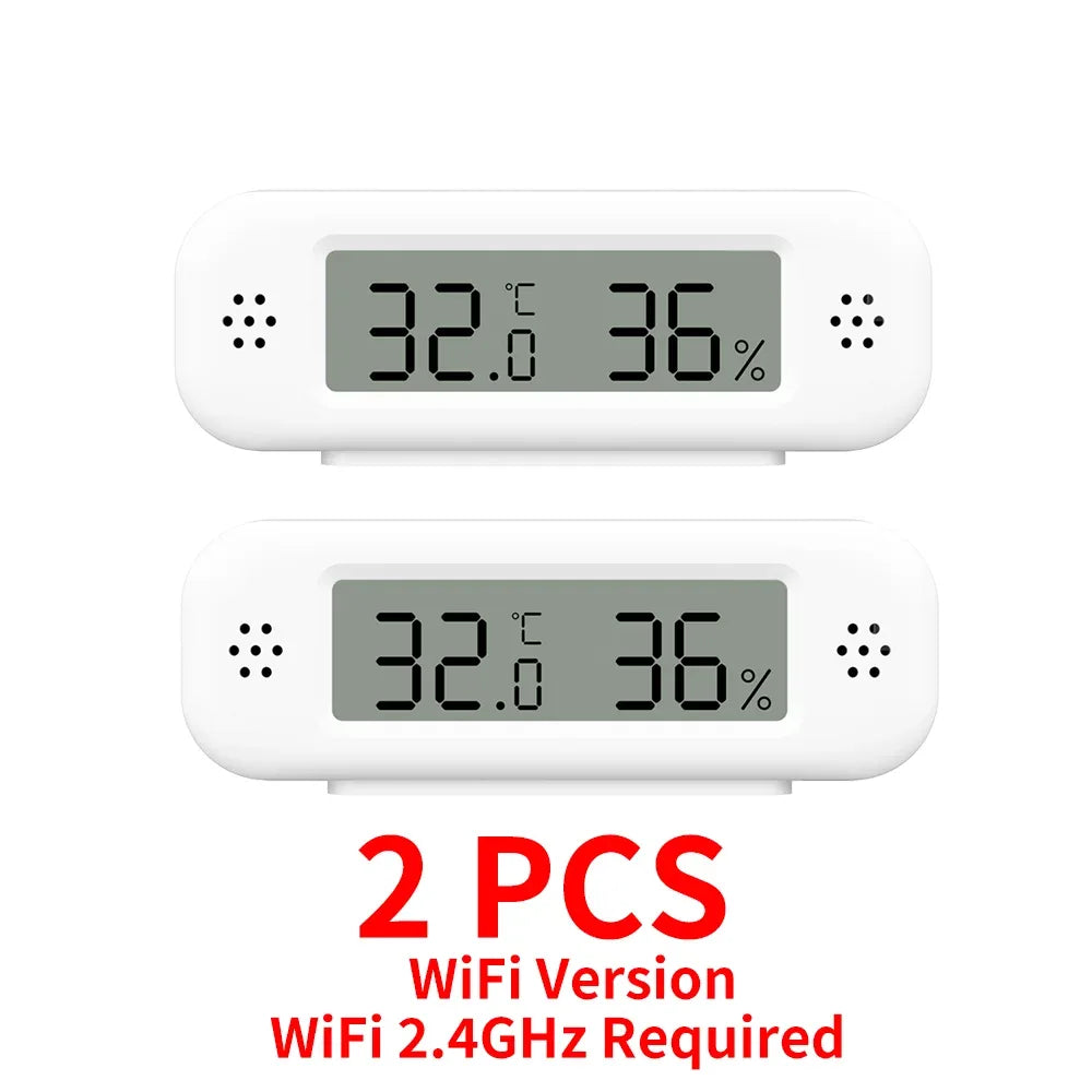 Tuya WiFi Zigbee 3.0 Temperature Humidity Sensor Hygrometer Thermometer App Remote Monitor Work With Yandex Alexa SmartLife
