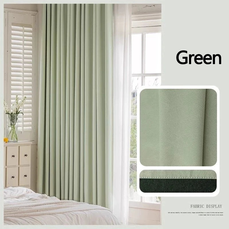 YCENTRE High Shading Rate Blackout Curtain, Blinds for Living Room, Window Treatment Drapes for Bedroom,Big size Custom Made