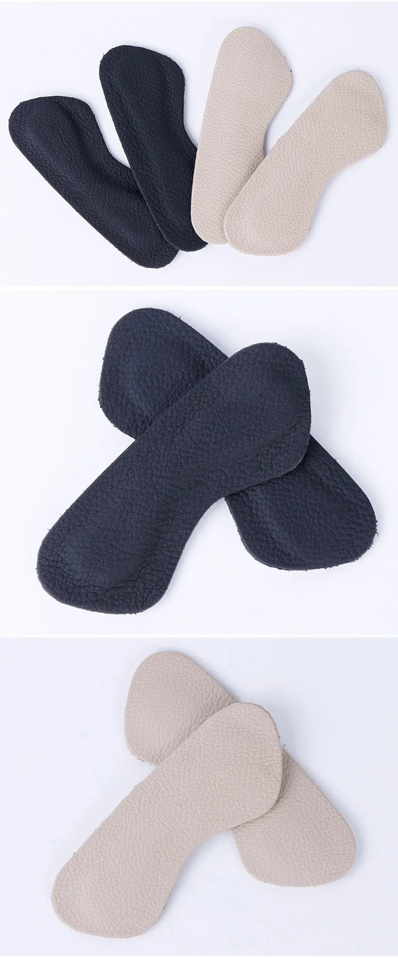 Cowhide Heel Protectors Stickers Sneakers Heels Feet Pads Genuine Leather Non Slip Shoe Pads Foot Pain Relievers Shoes Inserts