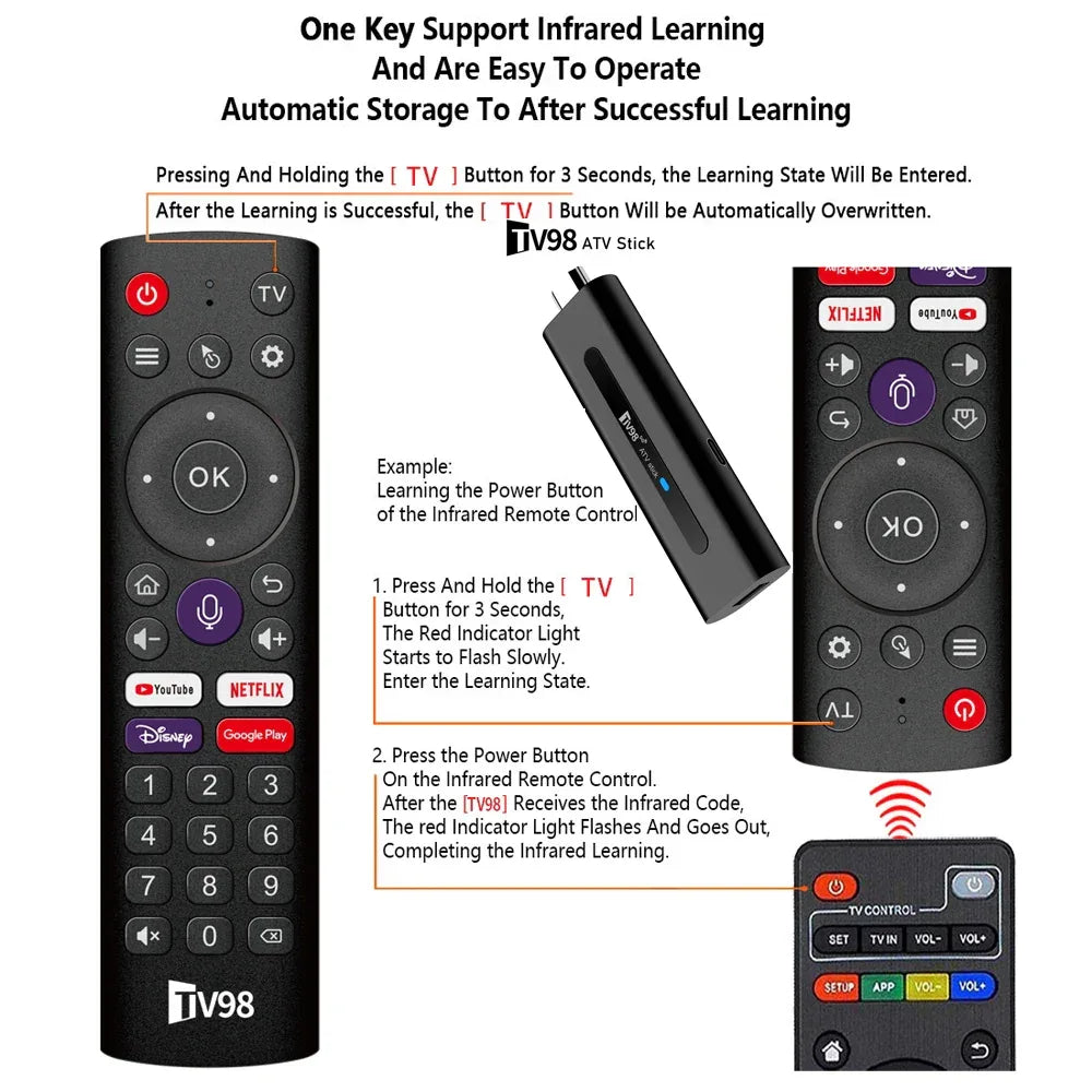 Android TV Stick Set Top Box 8K Dual WiFi 6 Quad Core BT5.0 HDR+10 Google Assistant for Netflix YouTube iptv H313 Media Player