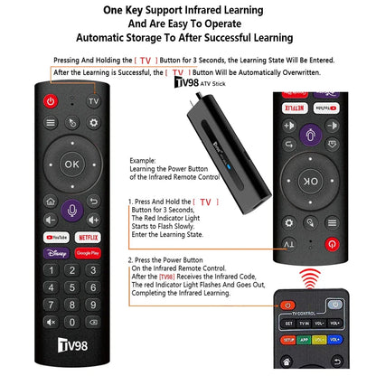 Android TV Stick Set Top Box 8K Dual WiFi 6 Quad Core BT5.0 HDR+10 Google Assistant for Netflix YouTube iptv H313 Media Player