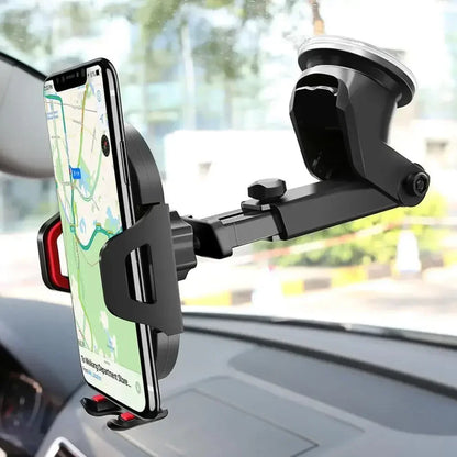 Universal Sucker Car Phone Holder 360° Rotation Windshield & Dashboard Mount Mobile Cell Support Bracket for Smartphones