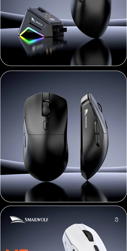 SMAILWOLF M3 PRO Wireless Bluetooth three-mode mouse E-sports gaming laptop desktop PAW3311 wired home Lightweight FPS