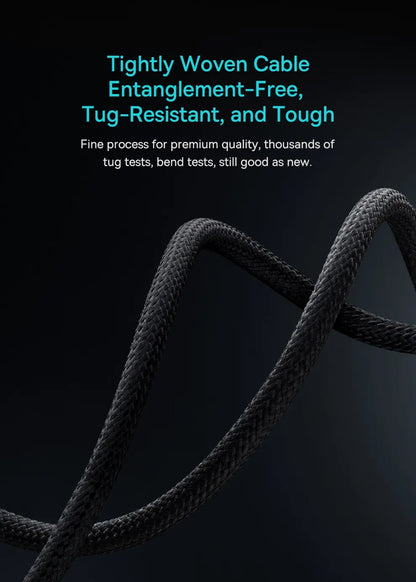 Baseus 100W USB C To Type C Cable For iPhone  16 15 Plus Pro Max PD Fast Charging Charger Cable For Macbook Xiaomi Samsung