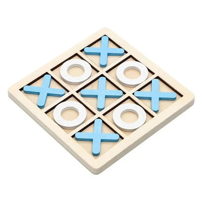 Wooden Chess Toys For Children's Puzzle Game XO Double Play Parent-Child Interaction Recommends Traditional Desktop Chess Gift