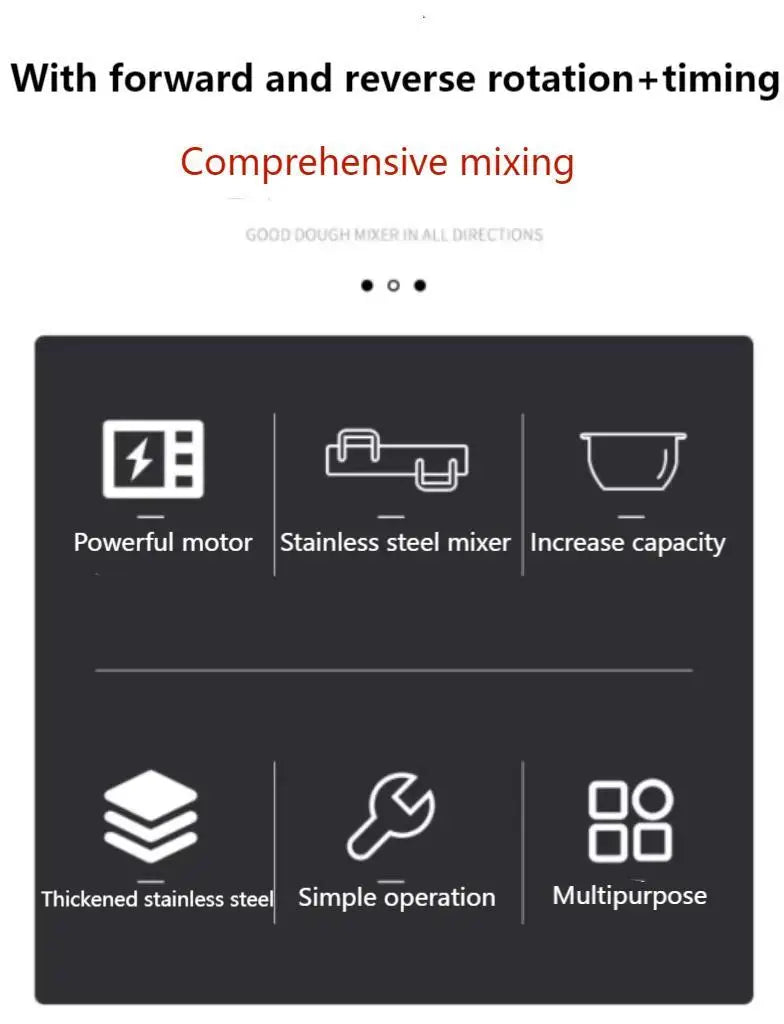 Kitchen Food Stand Mixer Multifunctional Food Blender Automatic Dough Machine Home Kitchen Food Processor