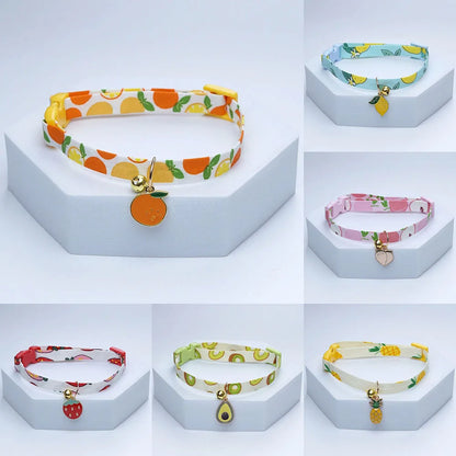 New Kawaii Cat Collar With Bell Cute Necklace For Small Dog Pet Flower Necklace Adjustable Kitten Neck Collar Cat Accessories