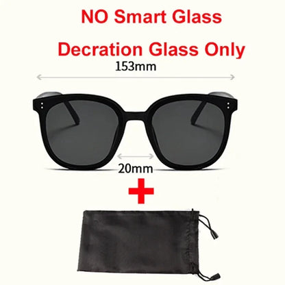 Smart Glasses AI Translation，Photography, Videography，Audio Recording WiFi Transmission Functio Color-Changing Smart Sunglasses