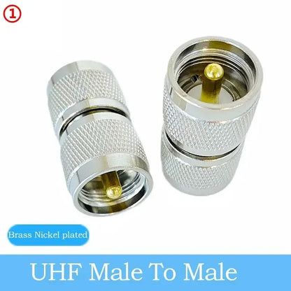 UHFmale Female SO239 PL259 Connector UHF 3 Way Splitter UHF 4-hole Panel Mount Flange RF Coaxial Pure Copper High Quality