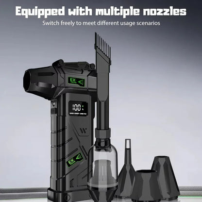 New Powerful Violent Fan 990000RPM Turbo Air Blower 380G Thrust High Speed Brushless Turbo Jet Blower With LED Lighting
