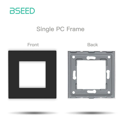 BSEED Wall Internet Cat5 Socket Plastic Frame Parts USB Charge Port TV Satellite Interface Function DIY Combination