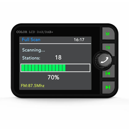 Stereo Digital Broadcast 2.4Inch LCD Color Screen Radio Receiver Bluetooth 5.0 DAB/DAB+ Digital Radio MP3 FM Transmitter for Car