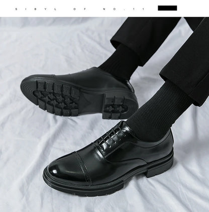High Quality Brogues Wedding Leather Shoes Men Classic Formal Office Casual Business Shoes Man Social Oxford Men's Dress Shoes