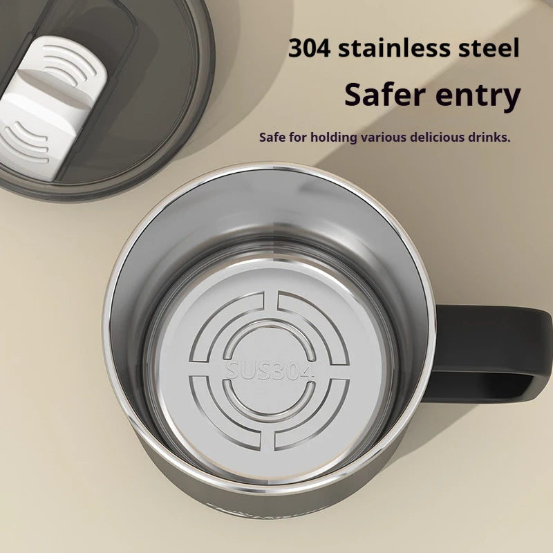 500ML Double-Wall Insulated Thermal Cup 304 Stainless Steel Coffee Cup Portable Water Bottle Keeps Cold and Heat Thermal Mug