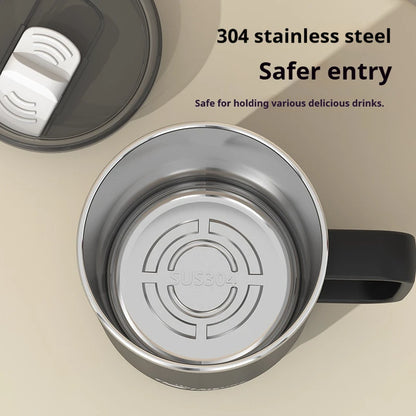 500ML Double-Wall Insulated Thermal Cup 304 Stainless Steel Coffee Cup Portable Water Bottle Keeps Cold and Heat Thermal Mug