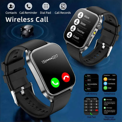 LIGE New Accurate ECG+PPG Smart Watch Laser Therapy Blood Lipid Uric Acid BP Heart Health Analysis BT Call Smartwatch Men Women