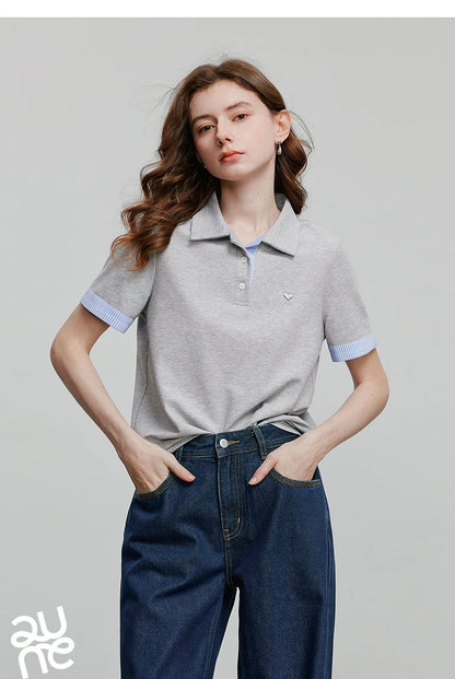 TOYOUTH Women Short Sleeve T shirt 2025 Spring New Tops 8521007