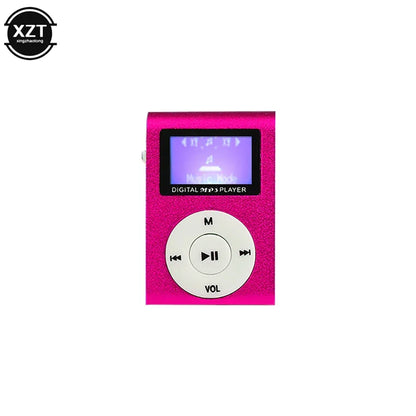 Mini MP3 Portable TF Card SD Card Slot Metal Clip USB Sport Digital Music Walkman Lightweight  For Sports Running Citywalk