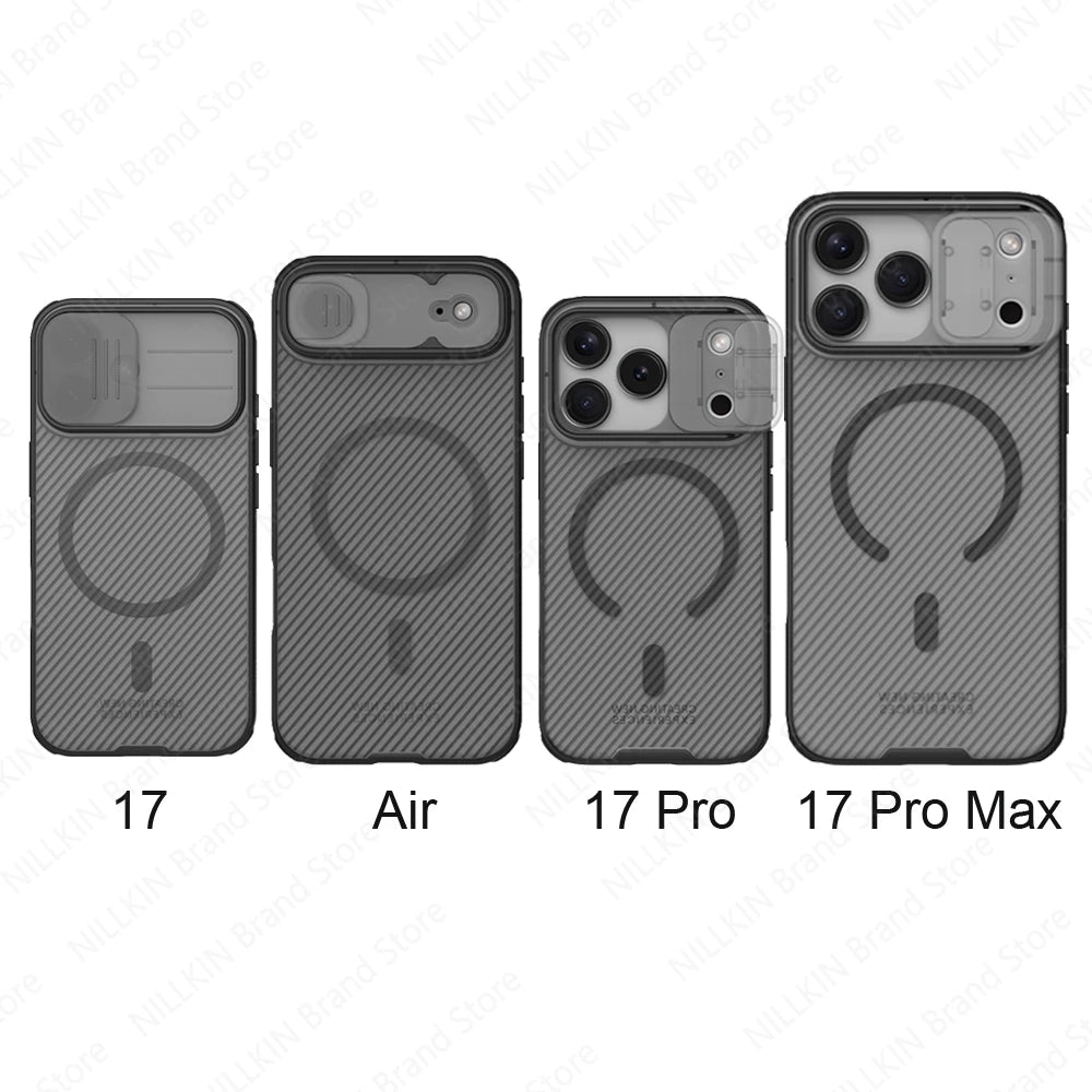 NILLKIN For iPhone 17 Pro Max / 17 Pro MagSafe Case CamShield Pro Magnetic Charging Slide Camera Cover For iPhone17 / Air