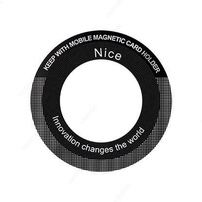 1pc Universal Magnetic Metal Ring Plate Sticker Wireless Charger Adapter for Magsafe Magnet Car Phone Holder Support