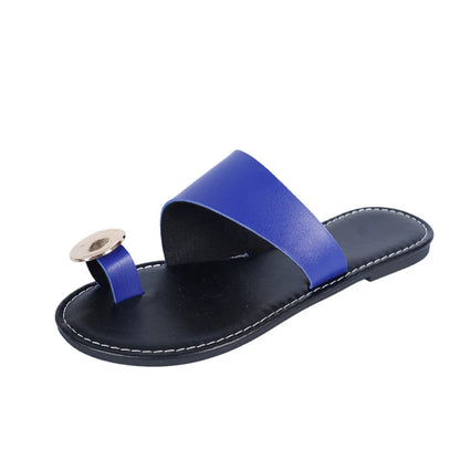 Women Minimalist Thong Slippers 2025 New Fashion Flat Sandals Summer Outdoor Slippers Vacation Leisure Woman Shoes Slides Women