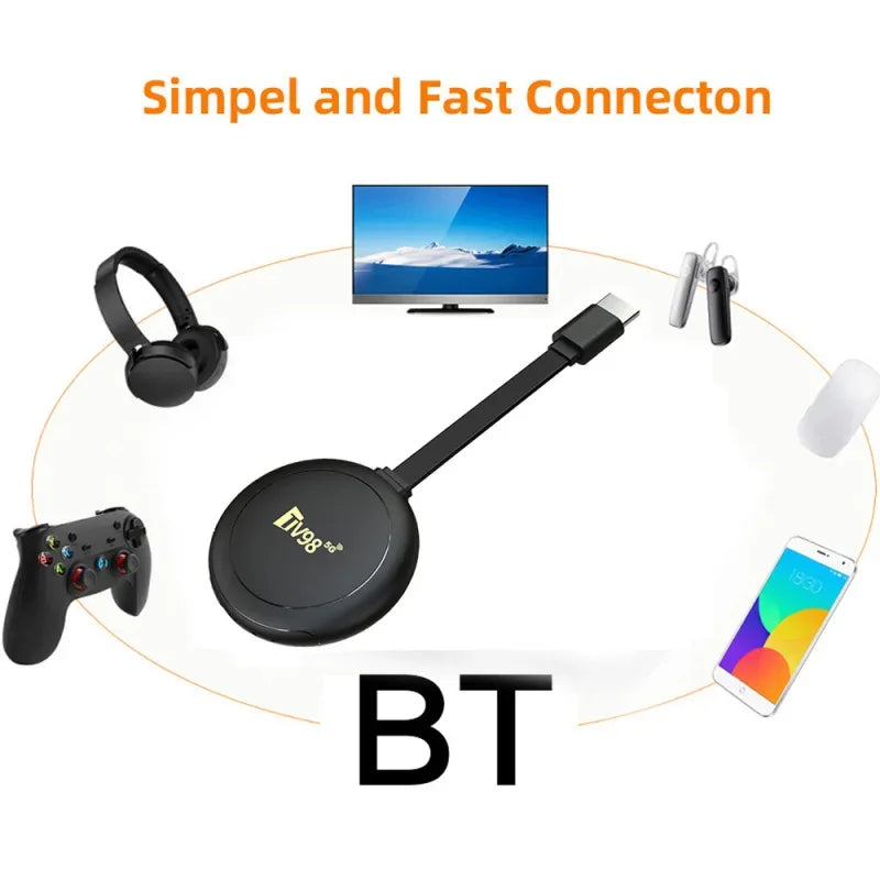 TV98 ATV X8 Smart TV Stick iptv Allwinner H313 quad-core 4G 5G Dual Wifi HD 8K 4K BT 5.0 8GB 128GB Voice Remote Android 14