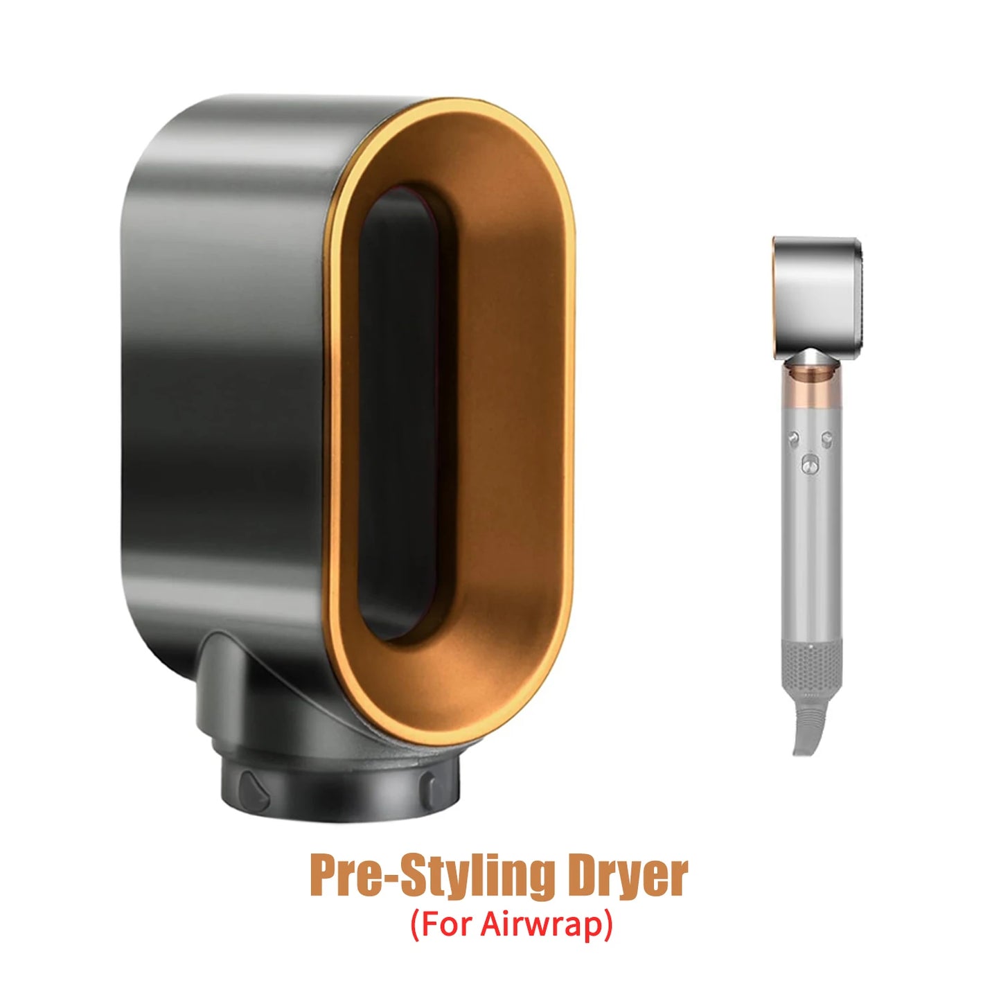Pre-Styling Dryer Attachment for Dyson Airwrap HS01 HS05 Fast Dryer Nozzle for Airwrap Styler Nickel Dryer Attachment Diffuser