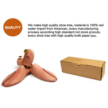 Men's and Women's Twin Tube Adjustable Red Cedar Shoe Tree Wood Shoe Tree